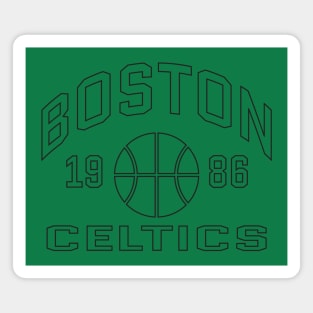 Boston Celtics basketball 1986 Magnet